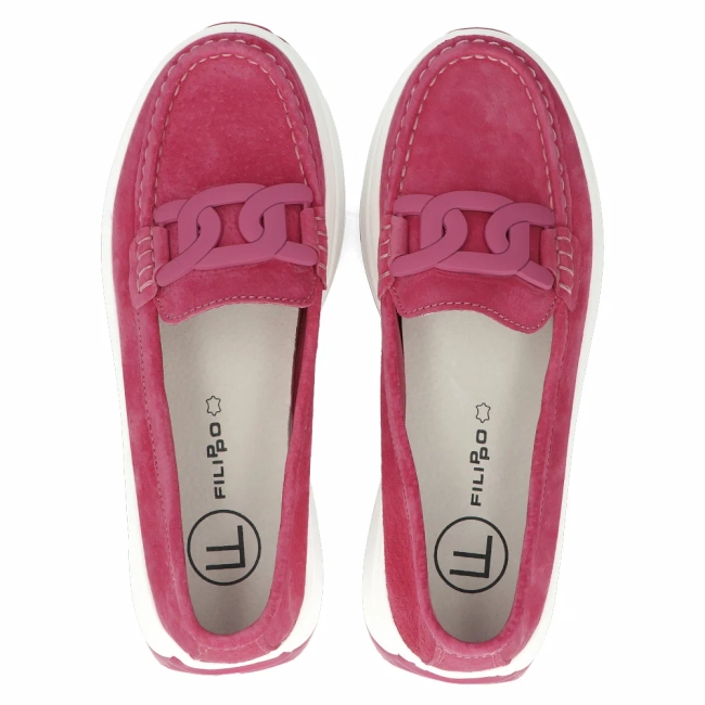 Leather shoes Filippo DP6132/24 FH pink