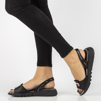 Wedge sandals Filippo DS2352/21 BK black