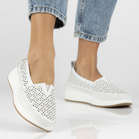 Leather shoes Filippo DP4555/23 WH white