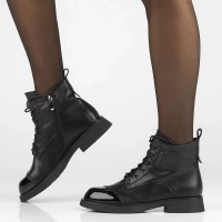 Leather ankle boots Filippo DBT6596/24 BK black