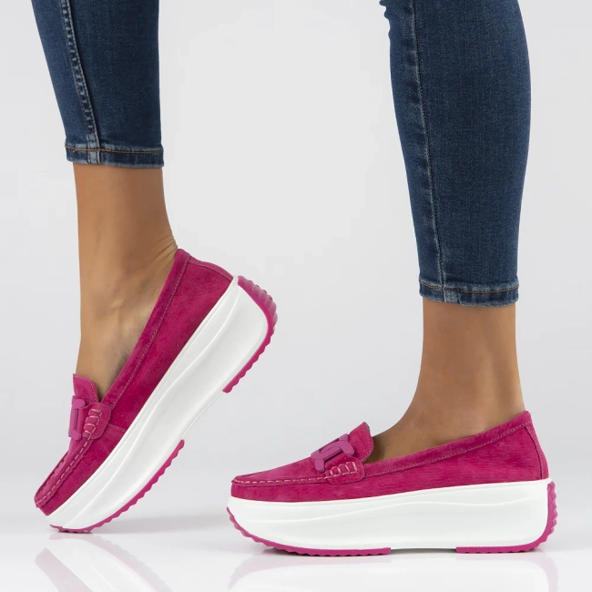 Leather shoes Filippo DP6132/25 FH pink