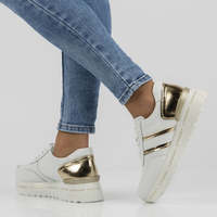 Skórzane Sneakersy Filippo DP3689/22 WH białe