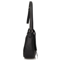 Handbag Toscanio Leather Messenger Bag C42 black