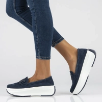 Leather shoes Filippo DP6132/24 NV navy blue