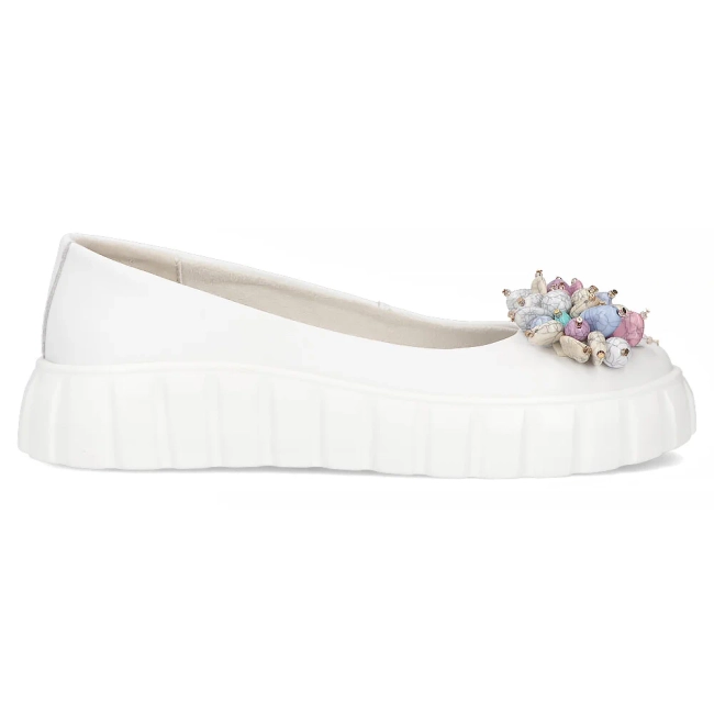 Leather shoes Filippo DP6996/25 WH white