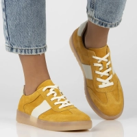 Leather sneakers Filippo DP6770/25 YL yellow