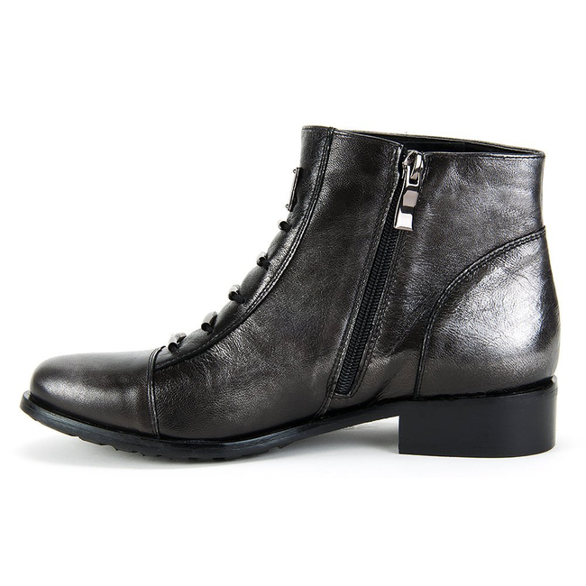 Ankle boots EKSBUT 66-4088-E04-1G Black/Silver