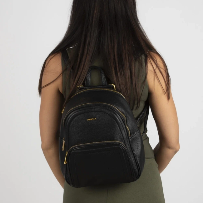 Black backpack urban glow