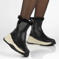 Leather ankle boots Filippo DBT7157/25 BK black