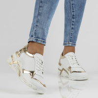 Leather Sneakers Filippo DP3693/22 WH white