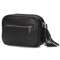 Handbag Toscanio Leather Messenger Bag E27 black