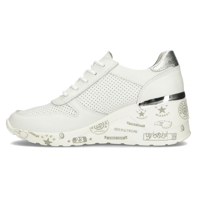 Leather Sneakers Filippo DP3550/22 WH white