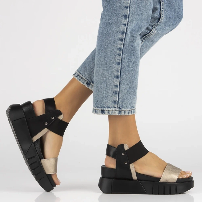 Leather sandals Filippo DS6156/24 GO gold