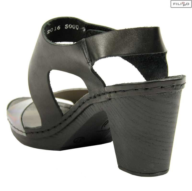 Sandals LEMAR 50009 black+nickel 8023737