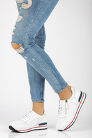 Leather Sneakers Filippo DP2048/21 WH white