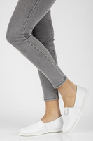 Leather slip-on shoes Filippo DP2134/21 WH white