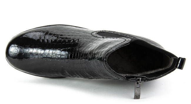 Botki Caprice 9-25409-21 064 Blk Croco Pat.
