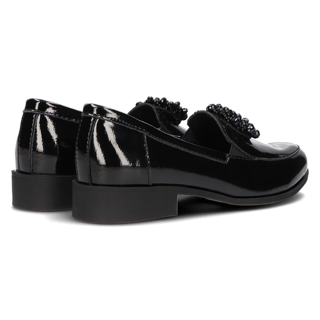 Skórzane półbuty Filippo DP3174/21 BK czarne