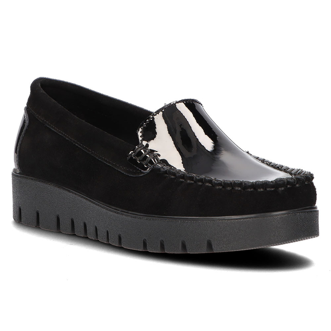 Leather shoes DP3024/21 BKL black