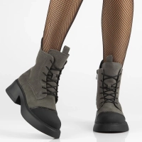 Leather ankle boots DBT6566/24 GR grey