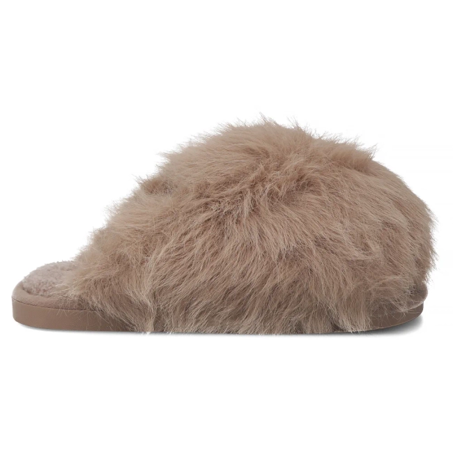 Fur slippers Filippo DK7475/25 TP taupe
