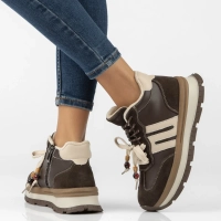 Leather platform ankle boots Filippo DBT8064/26 D BR brown