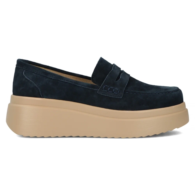 Leather shoes Filippo DP6106/24 NV navy blue