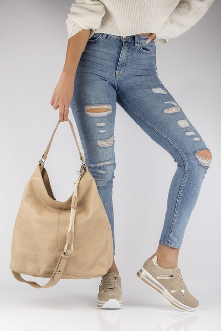 Bag Filippo TD0157/21 BE beige bag with decorative cord