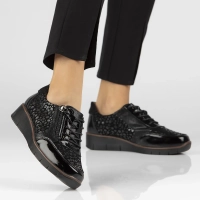 Leather shoes Filippo DP4912/24 BK L black