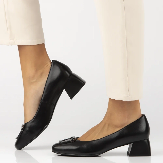 Leather shoes Filippo DP6946/25 BK black