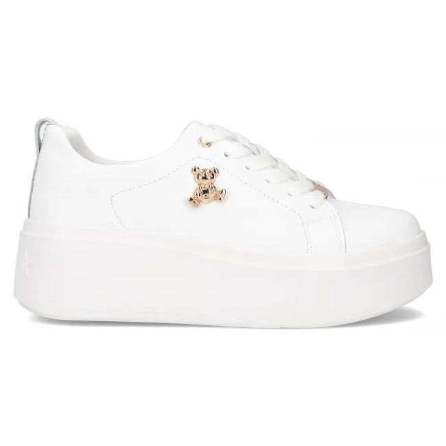 Leather sneakers Filippo DP6246/25 WH white