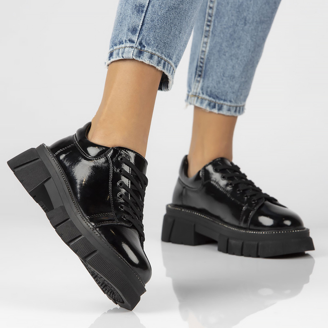 Leather shoes Filippo DP3940/22 BK black