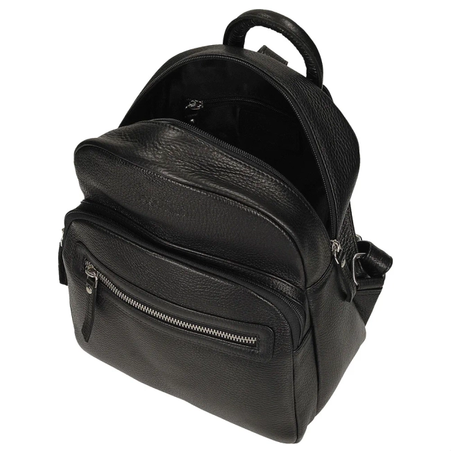Leather backpack Toscanio T1144 black