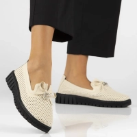 Leather shoes FilippoDP6057/24 BE beige