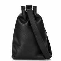 Black leather handbag Toscanio 211