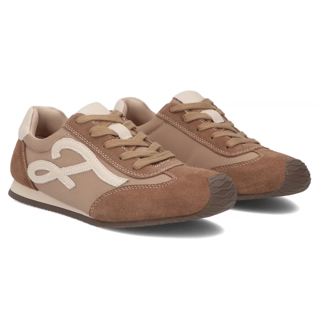 Skórzane sneakersy Filippo DP7967/26 BE beżowe