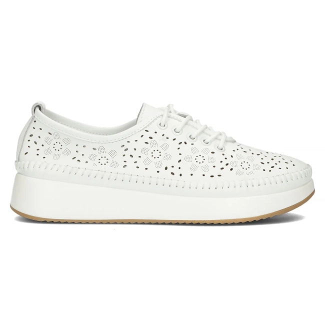 Leather shoes Filippo DP4606/25 WH white