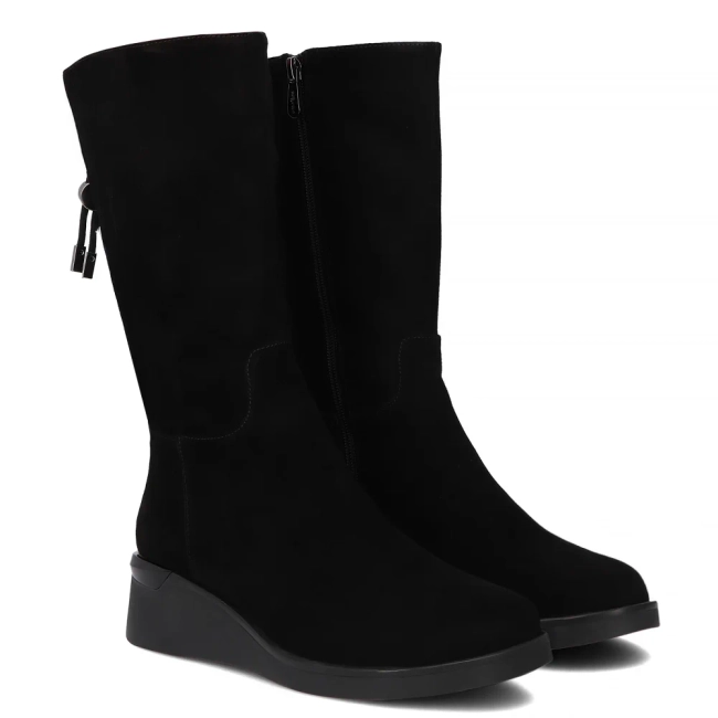 Leather boots Filippo DBT7210/25 BK black