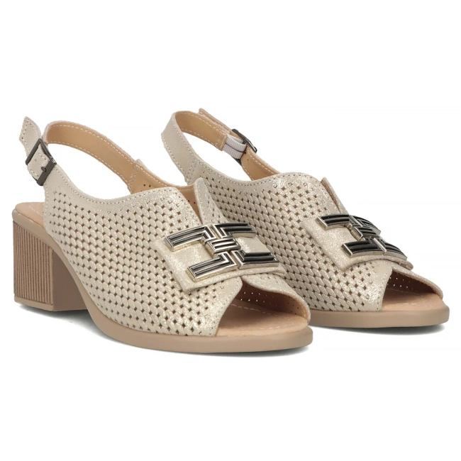 Leather sandals Filippo DS6033/25 GO gold