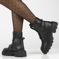 Leather boots Filippo DBT4185/22 BK black