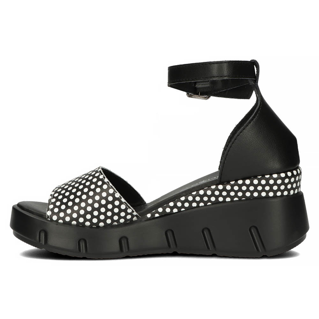 Leather sandals Filippo DS4455/23 BK KR black