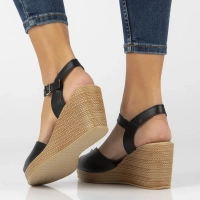 Leather sandals Filippo DS6026/24 BK black