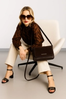 Leather handbag Toscanio F256 brown