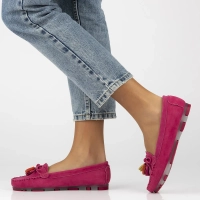 Leather loafers Filippo DP6136/25 FH fuchsia
