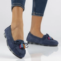 Leather loafers Filippo DP6136/24 NV navy