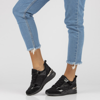 Leather Sneakers Filippo DP3170/21 BK black