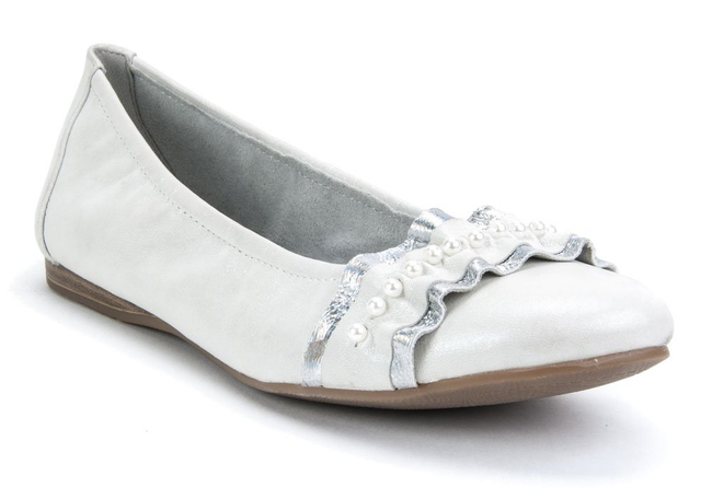 Baleriny Tamaris 1-22126-20 199 Offwhite Pearl