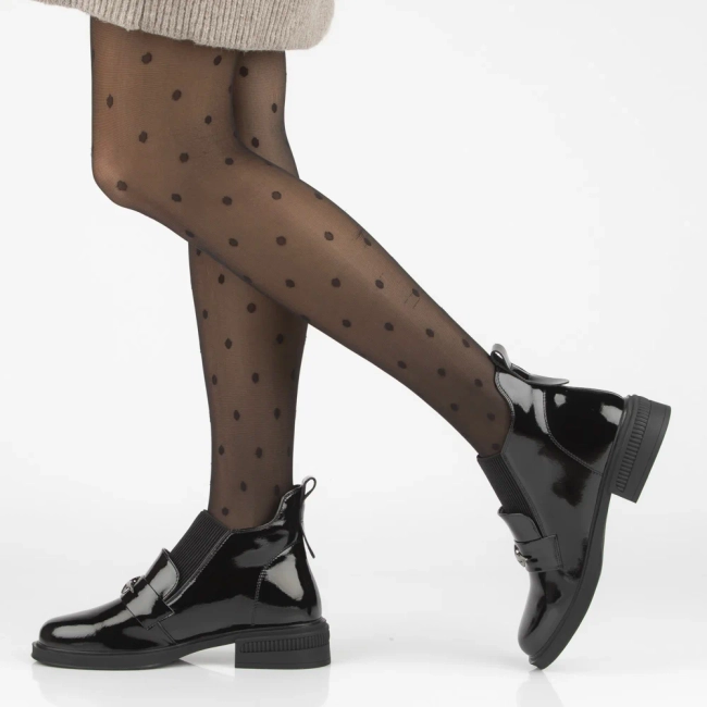 Leather ankle boots Filippo DBT7313/25 BK black