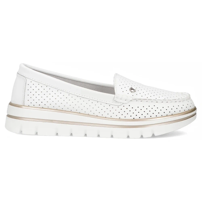 Leather loafers Filippo DP7006/25 WH white