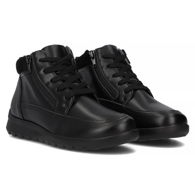 Leather ankle boots Filippo DBT6629/24 BK black